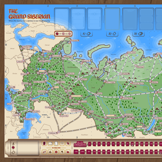 Boardgame Content Gameboard Detail Left The Grand Siberian